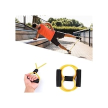 8 Şeklinde Direnç Bandı Yoga Plates Ve Vücut Geliştirme Egzersiz Bandı Çok Renkli