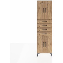 Arges Dolap 3 Raflı 4 Çekmeceli 4 Kapaklı 60x30x221 Aytaşı-çam Aytaşı