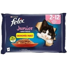 Multipack Junior Sığır Etli Ve Tavuklu Yavru Kedi Konservesi 4x85 Gr