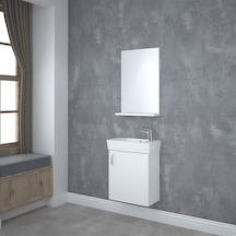 Denko Minica 50 Cm Mdf Banyo Dolabı Beyaz
