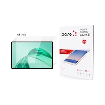 Honor Pad X8a Uyumlu Zore 5in1 Tablet Temperli Cam Ekran Koruyucu-şeffaf