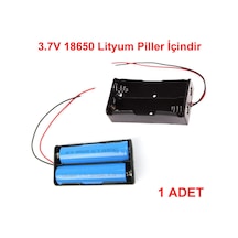 İkili 2 li 18650 Pil Yuvası Kablolu Tutucu 7.4V Pil Şarj Kutusu