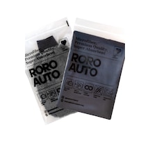 Roro Auto Siyah Mikrofiber Araç Kurulama Havlusu 60X90 ve Oto Yıkama Eldiveni Seti