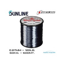 Sunline Queen Star 0.87Mm 120Lb. 600 Mt. Smoke Gray Misina