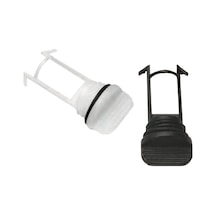 Captive Plug With O-Ring For Drain Socket. Black