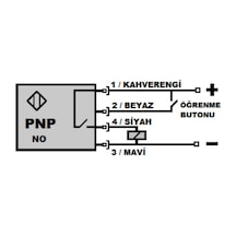 Mefa Mm-s12h-pas ,m12/20mm Pnp-no M12-4p Hız Bekçi Sensör