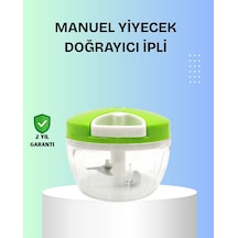 Manuel Yiyecek Doğrayıcı Paslanmaz Üç Bıçaklı El Tipi Kıyıcı Mutfak Aleti Bx-316013