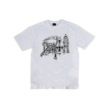 Death Tişört Baskılı T-Shirt Çok Renkli