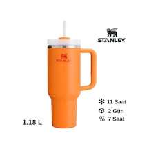 Stanley Quencher Turuncu 1.18 Lt Pipetli Termos Bardak Turuncu