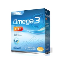 Biowell Luazu Omega 3 D3 60 Kapsül Biowell Luazu Omega 3 D3 60 Kapsül