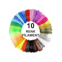 3D Kalem Yazıcı için 10 Renk 100 Metre (10X10 Metre) Pla Filamen