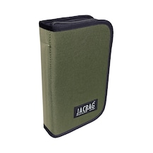 Jacbag Cover -sert Kapaklı Lastikli Kalem Kutusu Cover-haki renkli