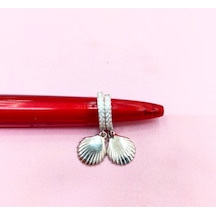 Oriental Kuyumculuk Jewellery Gümüş Deniz Kabuğu Küpe Gümüş