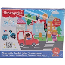 3127 Fisher Price Manyetik Oyuncaklar Tablet Şehir Tamamlama
