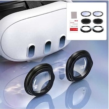Pazly Startrc Oyunları Meta Quest 3 Vr Gözlükler İçin Çizilmez Halka Lens Miyop Dioptri 6.0-7.0 / Astigmatizma 0.5-2.0