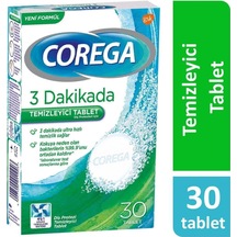 Corega 3 Dakikada Diş Protezi Temizletici Tablet 30'lu