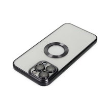 Apple iPhone Uyumlu - 13 Pro Kılıf Slot Silikon - Siyah