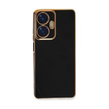 Realme C55 Uyumlu Kılıf Volet Silikon - Siyah