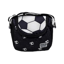 Muggle Silver Football Tek Bölmeli Termoslu Beslenme Çantası Mu-5875 Siyah