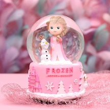 Frozen Temalı Orta Boy Işıklı Müzikli Kar Küresi (548605004)