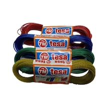 Tesa Pvc Kaplı Çelik Çamaşır İpi, 20 M, Beyaz Diğer