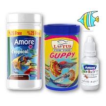 Lepistes-melek-plati-moli Balık Yemi 125ml, Guppy 100ml, Vit