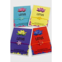 Gld-spt- Lotus Karakteri İp Bileklik-renkli Çok Renkli