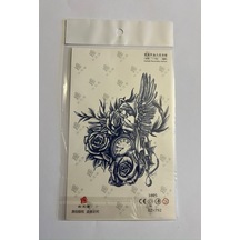 Melek Gül 18x11 Cm 1 Ay Kalıcı Geçici Dövme Yapıştırma Dövme