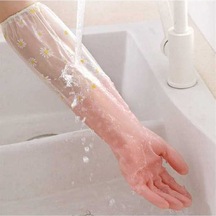 Flybuy Yeniden Kullanılabilir Bulaşık Eldiveni, 50cm Uzun 3'lü Paket Diğer Çift Diğer