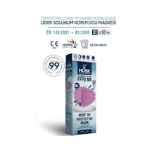 Musk Kf94 Kore Tipi Ffp2 Maske Lila Renk 10 Adet