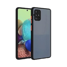 Fibaks Galaxy A51 Uyumlu Kılıf Mat Parmak Izi Yapmaz Kamera Korumalı Renkli Tuşlu Sert Silikon