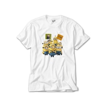 Minions The Rise Of Gru Banner Beyaz Tişört Beyaz