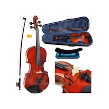 Mendini 4/4 Yetişkin Kemanı Parlak Keman Set