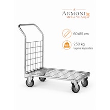 Armoni Metal Yük Taşıma Arabası-koli Paket Taşıma 60x85 Cm
