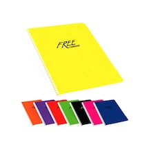 Keskin Color Free Plastik Kapak Kareli Defter A5 100 Yaprak