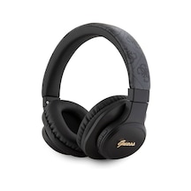 Guess Tone On Tone Lisanslı Pu 4G Desen Kulak Üstü Bluetooth Kulaklık Siyah