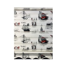Istanbul Desenli Zebra Stor Perde Beyaz - 97255101 Beyaz