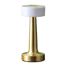 Şarjlı Gold Mantar Masa Lambası Dimmer Ayarlı Kablosuz Led Lamba - Çok Renkli