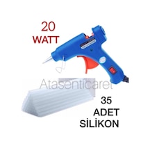 Sıcak Silikon Tabancası Anahtarlı 20w+35 Silikon Mum İnce Sadece 35 Adet Mum