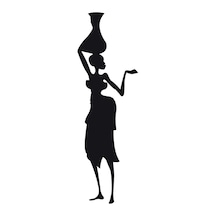 Afrikalı Kadın Model 10 Oto Sticker 15 X 54 Cm16