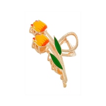 Lale Metal Mandal Toka 11 Cm Altın