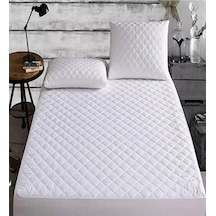 Çift Kişilik Yatak Koruyucu Kapitoneli Fitted Alez Ve Kapitoneli