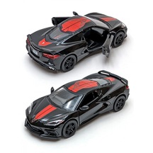 Kinsmart 2021 Corvette Stingray C8 Livery Edition Diecast Siyah