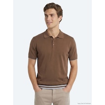 Kip Kahverengi Düz %100 Pamuk T-shirt "locale":"tr","value":"kahverengi" , "locale":"en","value":"brown"