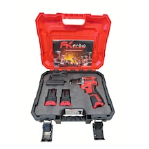 Fk Friko 16.8v 2.0ah Kömürsüz Motor Şarjlı Matkap Vidalama 2 Bataryalı Çantalı Set