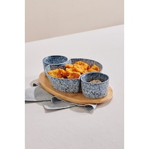 Pasabahce Puzzle Tabaklı Chip & Dip Mavi - 1 Adet