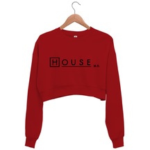 Dr.House Kadın Crop Sweatshirt
