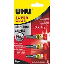 Uhu Super Glue 3'lü Mini Japon Yapıştırıcı 1 G x 3 Adet