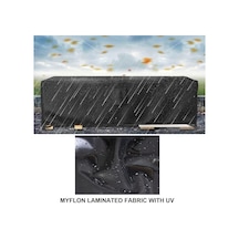Bahçe Mobilyası Su Geçirmez Rüzgar Geçirmez Uv Dayanıklı Koruma Örtüsü, Masa Brandası, Siyah 160x160x80 Acı Kahverengi