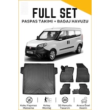 Fiat Doblo Maxi 2019 Model Birebir Uyumlu Bagaj Havuzu+paspas Seti